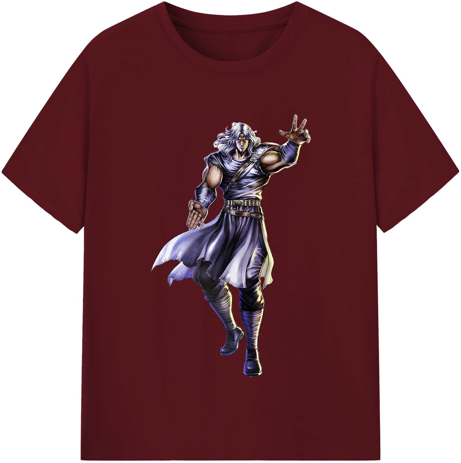 （画像用） 北斗の拳 Fist of the North Star 綿100％半袖Tシャツ（フロントプリント）